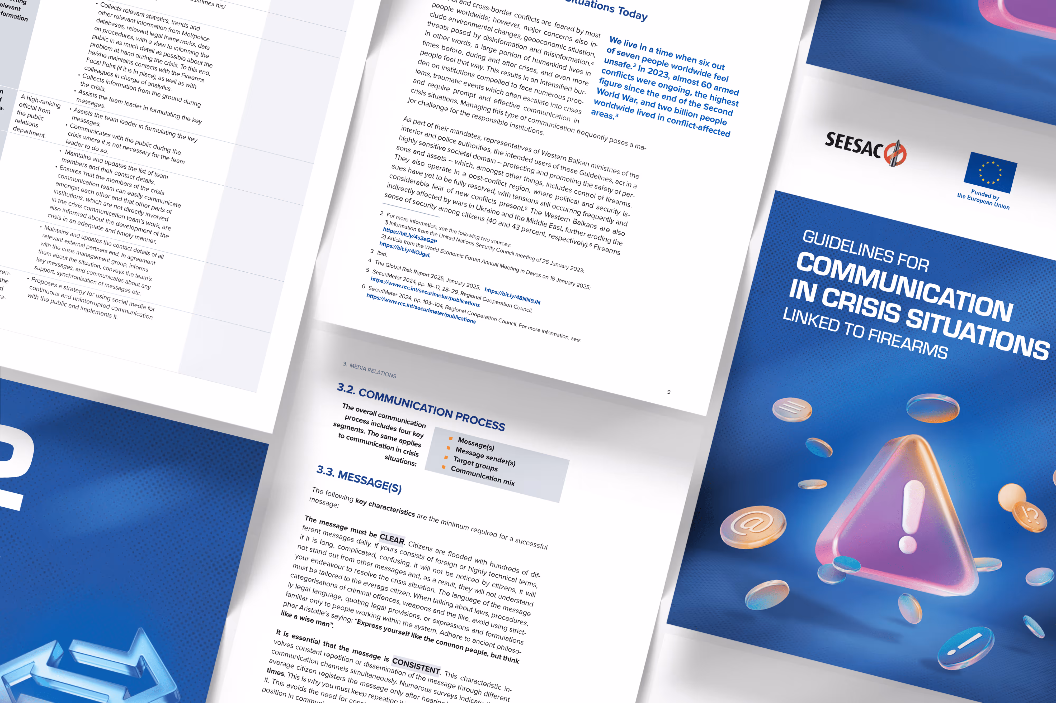 Guidelines on communication in crisis situations involving firearms.