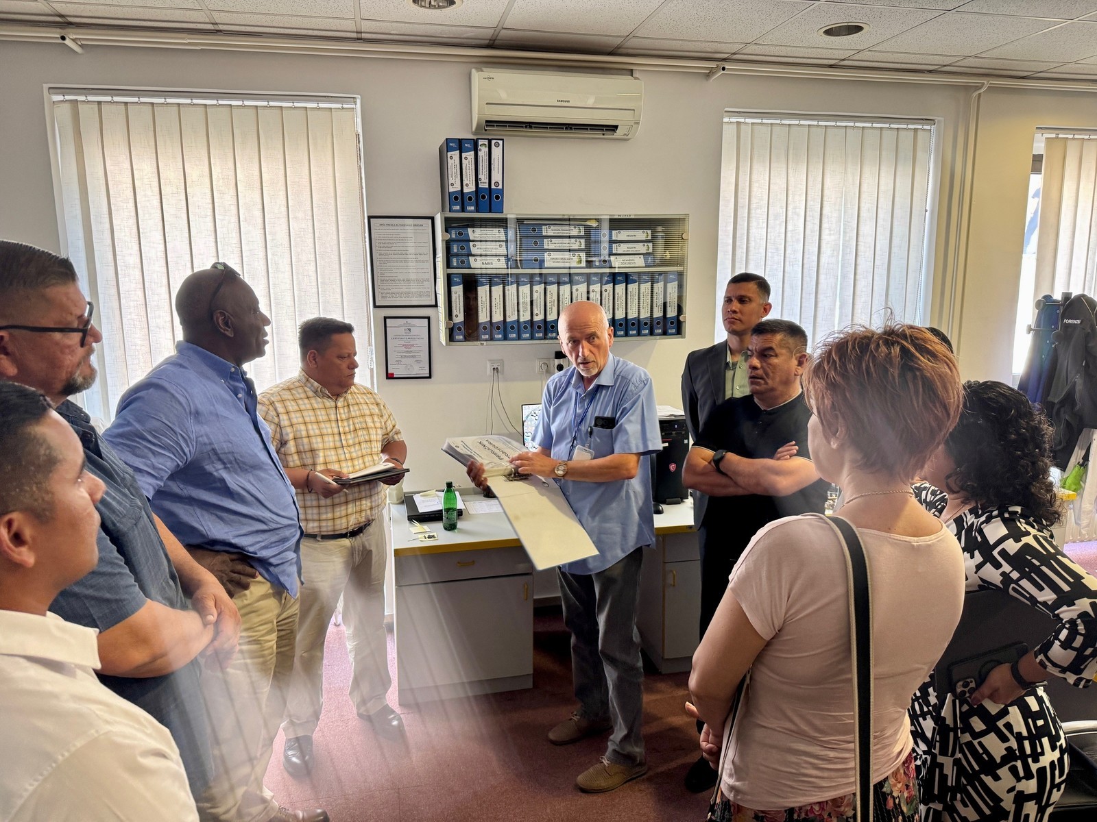 Site visit to the Federation Police Directorate’s ballistic laboratory.