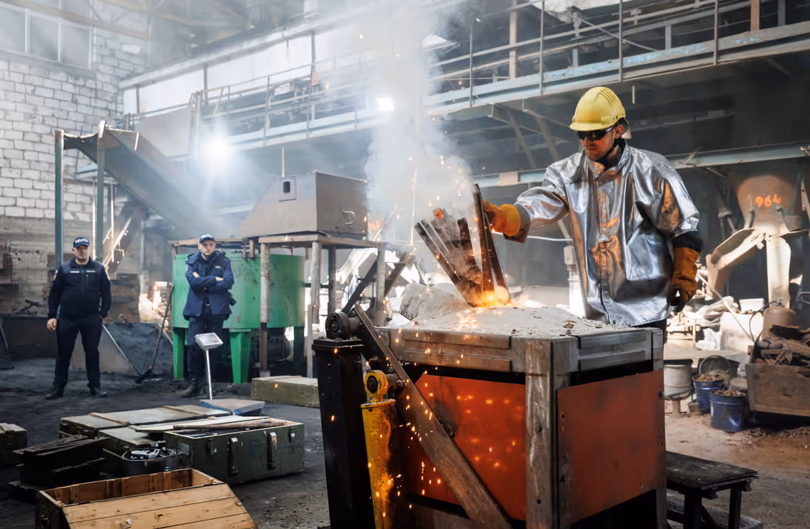 A ceremony for the destruction of more than 2,177 confiscated SALW